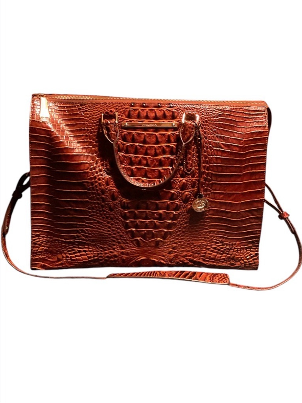 Brahmin Business Tote Expresso Genuine Leather - Picture 3 of 7